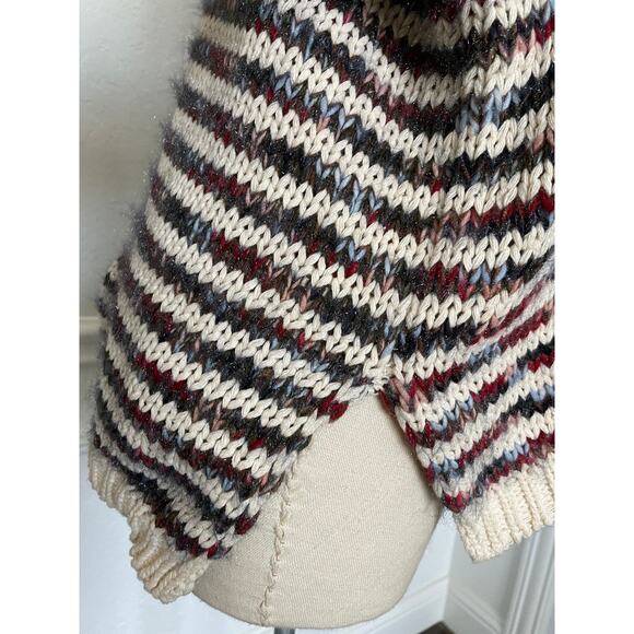 Lumiere Striped Pullover Knit Multi Colored Sweater - Picture 6 of 8